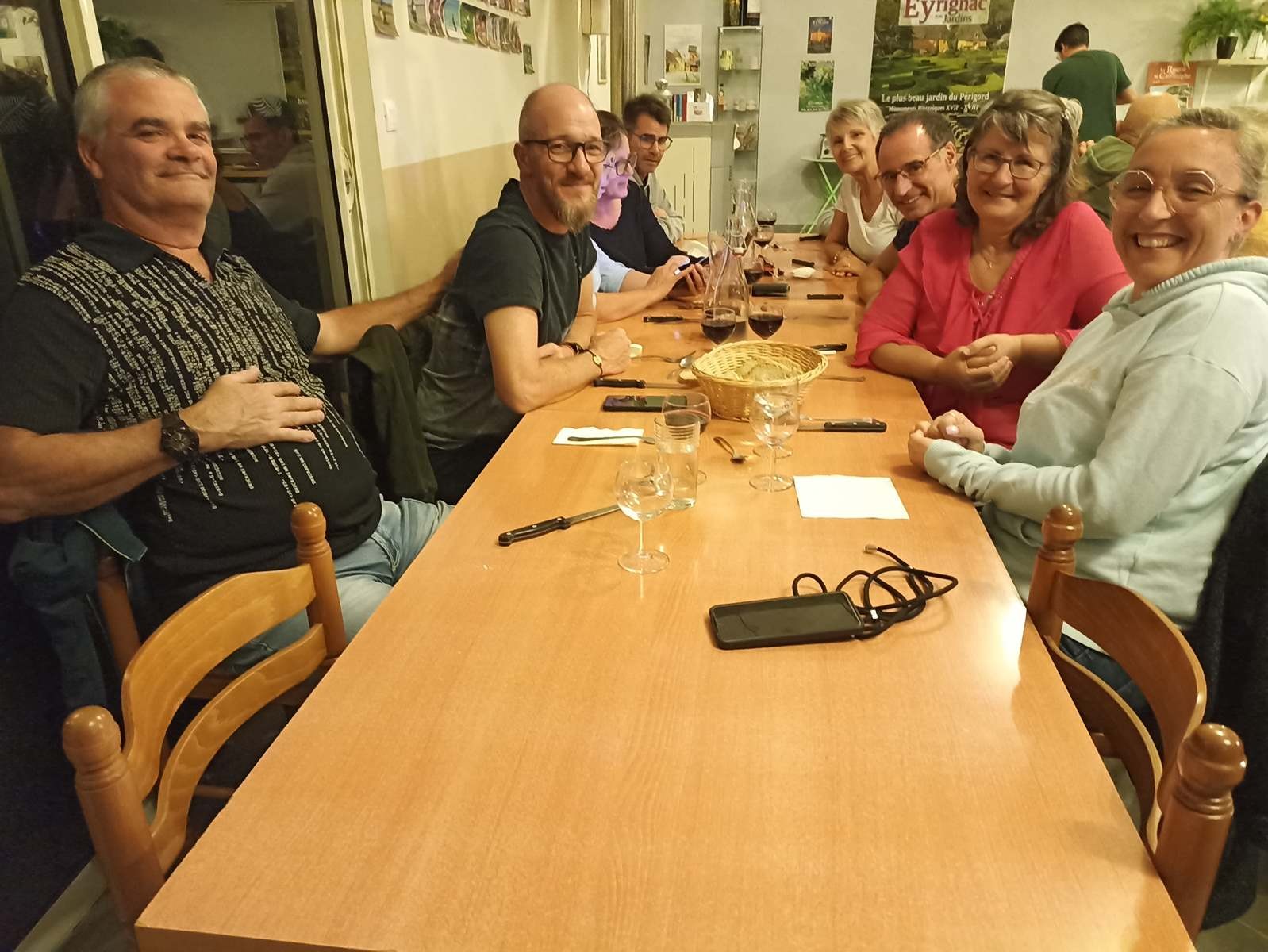 Samedi 14: Dîner aux Collines d'Eyvigues